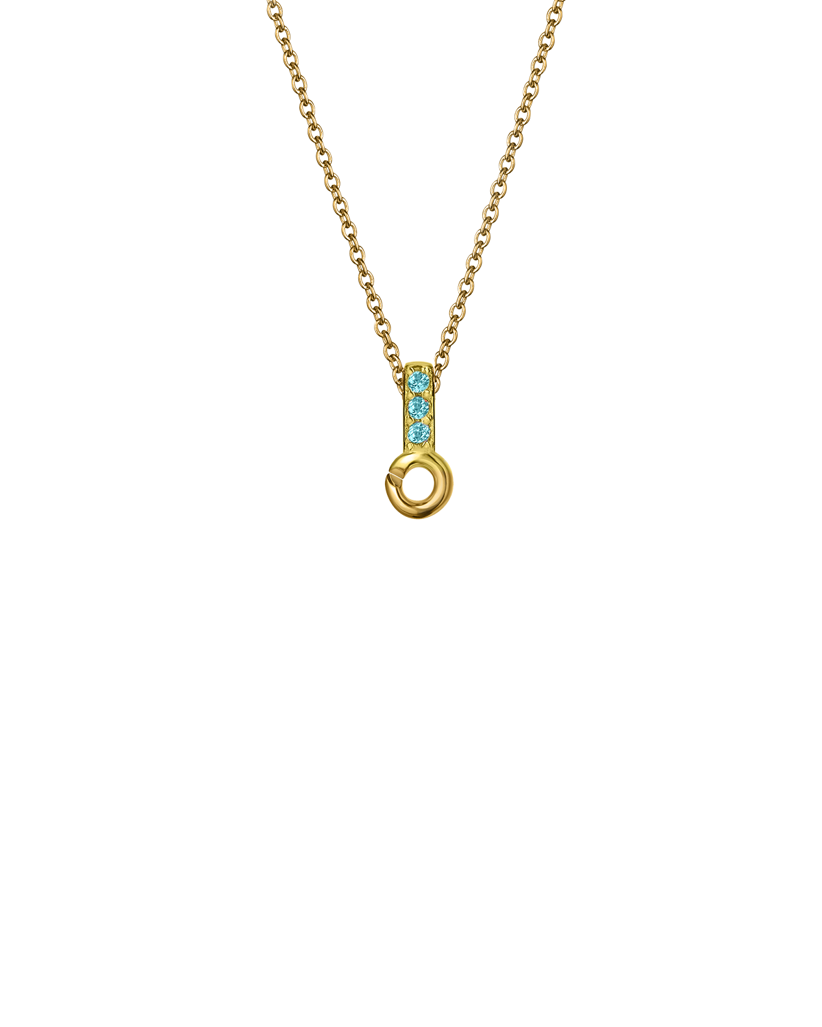 Gold Vermeil Mini Pendant Tops with 3 Stones