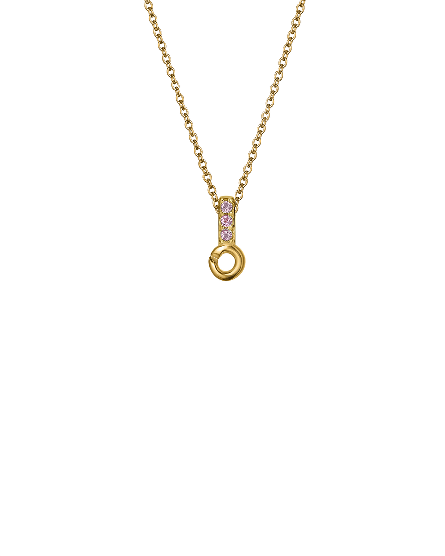 Gold Vermeil Mini Pendant Tops with 3 Stones