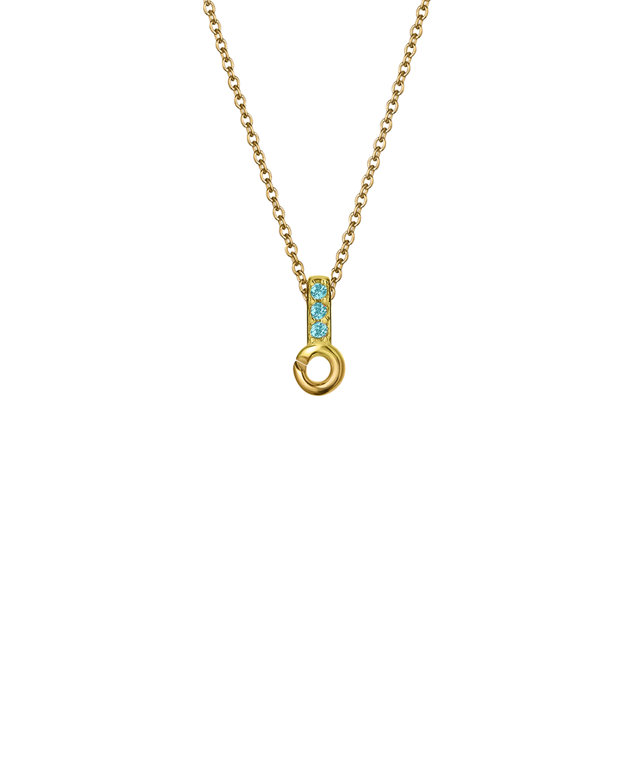 Gold Vermeil Mini Pendant Tops with 3 Stones