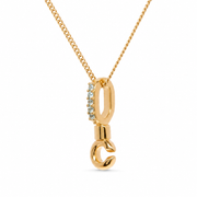 Gold Vermeil Pendant Tops with 5 Stones