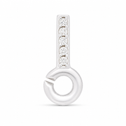Sterling Silver Earring Topper with 5 Stones