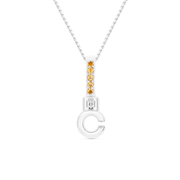 Sterling Silver Pendant Tops with 5 Stones