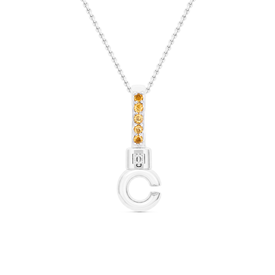 Sterling Silver Pendant Tops with 5 Stones