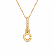Gold Vermeil Pendant Tops with 5 Stones