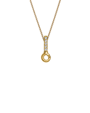 Gold Vermeil Pendant Tops with 5 Stones