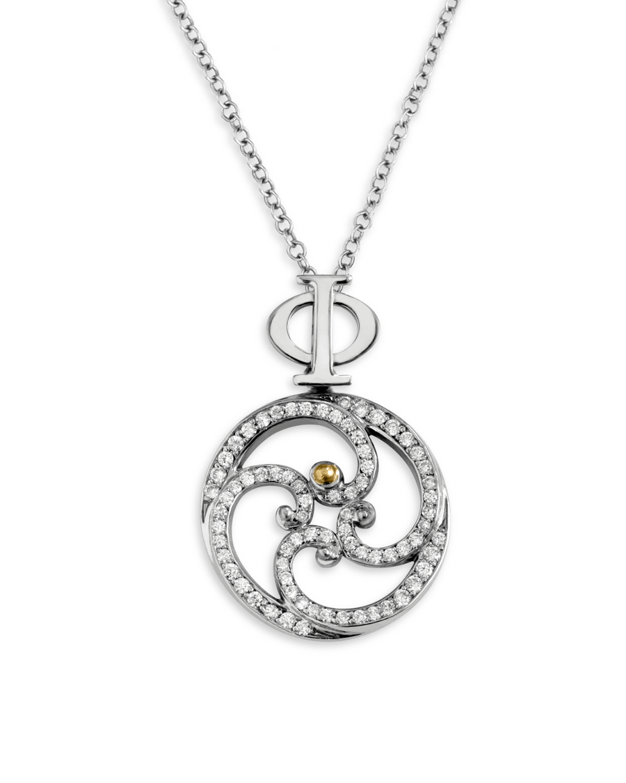 Diamond Spiral Necklace