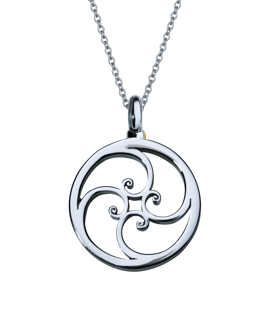 Spiral Necklace - Silver
