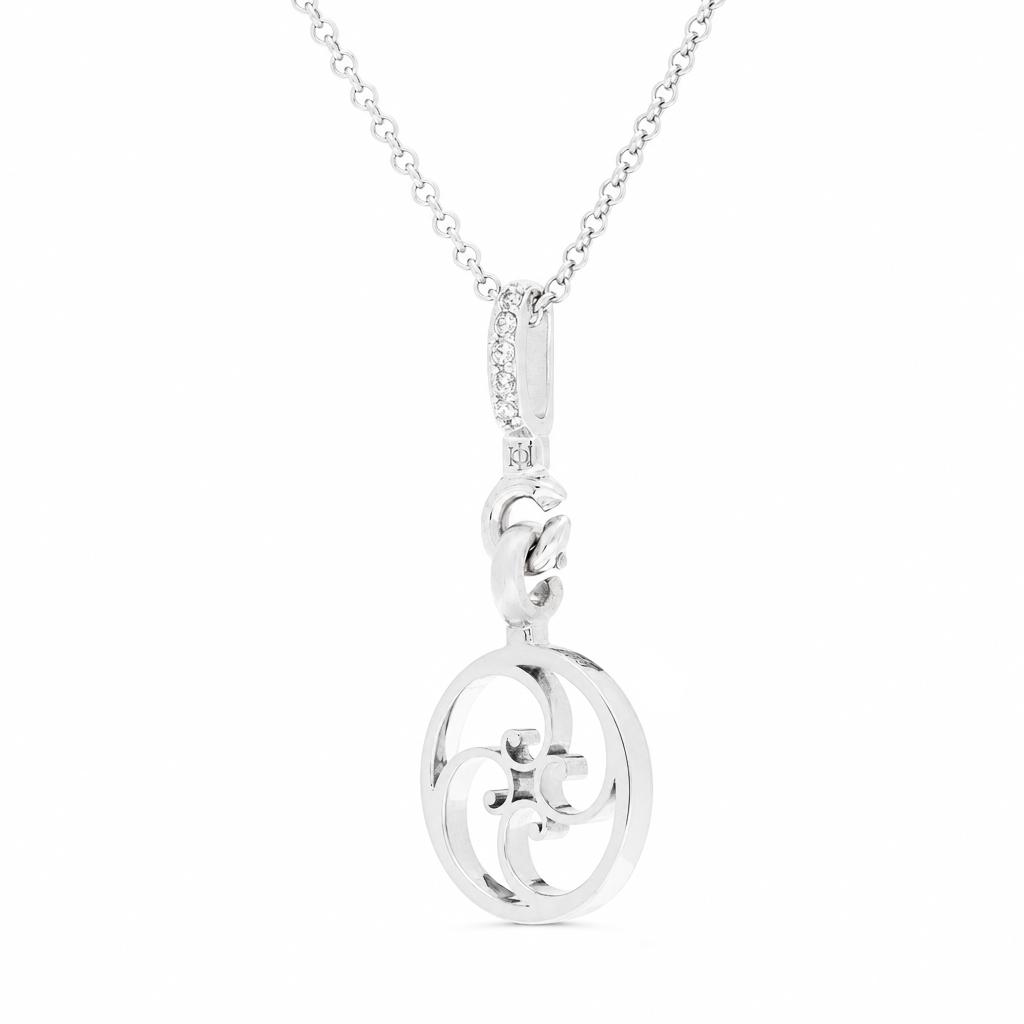 Spiral Necklace - Silver