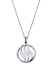 Fire Pendant with Pink Sapphire, Citrine & Rose Quartz (18mm)
