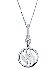 Fire Pendant with Pink Sapphire, Citrine & Rose Quartz (18mm)