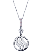 Fire Pendant with Pink Sapphire, Citrine & Rose Quartz (18mm)