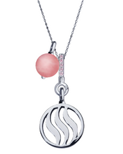 Fire Pendant with Pink Sapphire, Citrine & Rose Quartz (18mm)