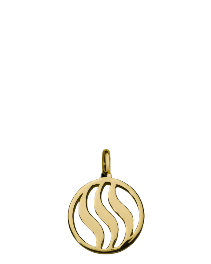 Fire Pendant with Pink Sapphire, Citrine & Rose Quartz (18mm)