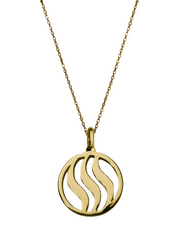 Fire Pendant with Pink Sapphire, Citrine & Rose Quartz (18mm)