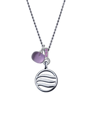 Air Pendant with Amethyst & Pink Sapphire (12mm)