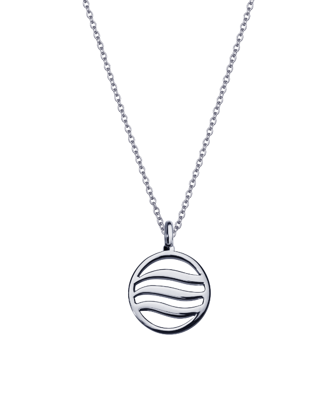 Air Pendant with Amethyst & Pink Sapphire (12mm)