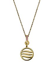 Air Pendant with Amethyst & Pink Sapphire (12mm)