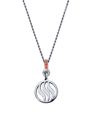 Fire Pendant with Garnet (12mm)