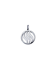 Fire Pendant with Garnet (12mm)