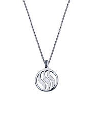 Fire Pendant with Garnet (12mm)