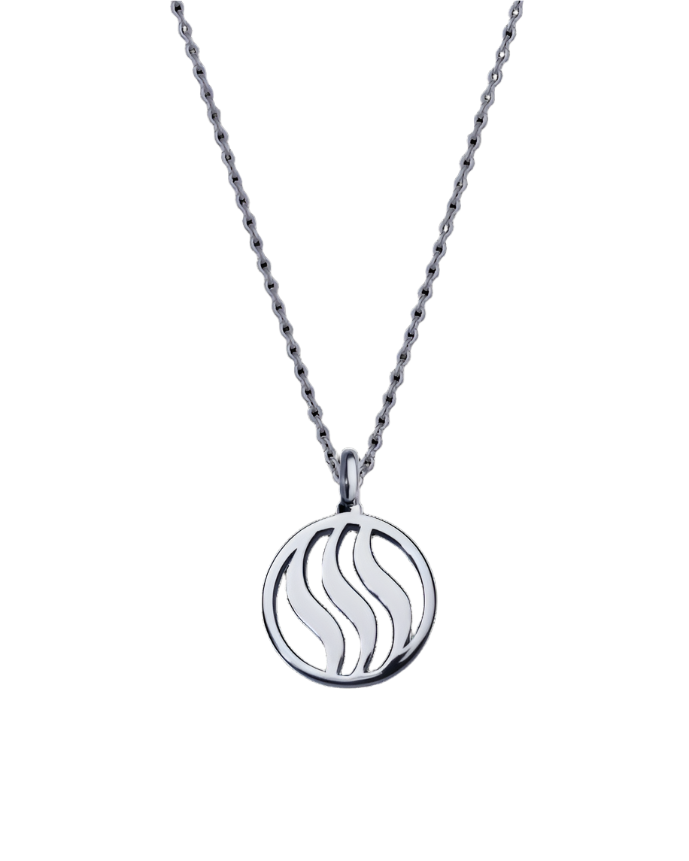 Fire Pendant with Garnet (12mm)