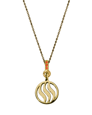 Fire Pendant with Garnet (12mm)
