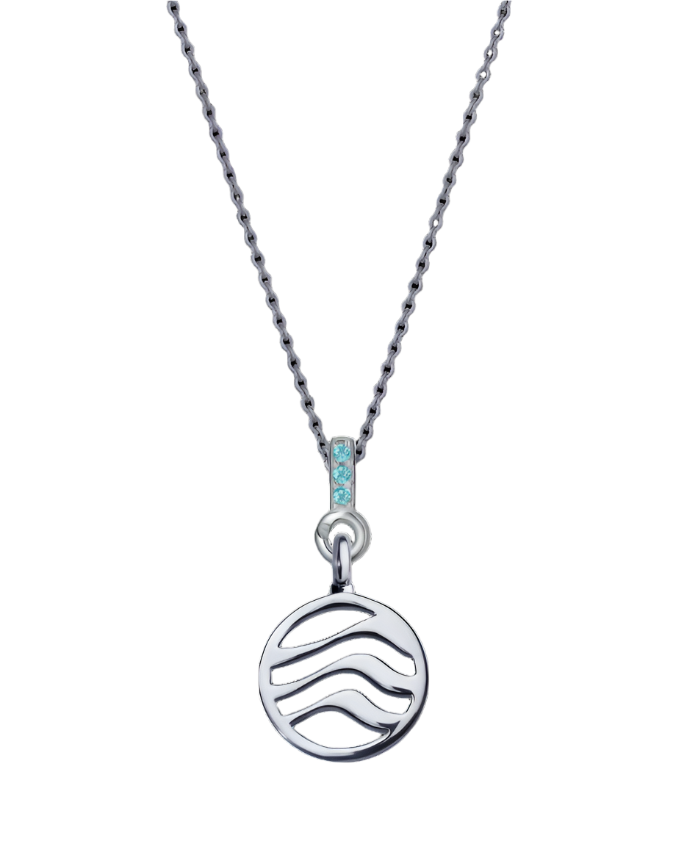 Water Pendant with Aquamarine