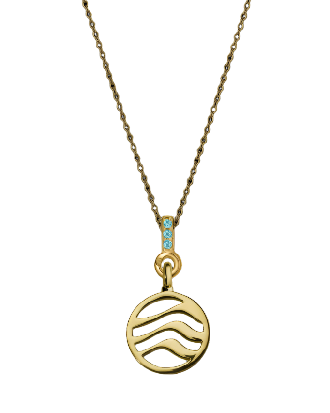 Water Pendant with Aquamarine