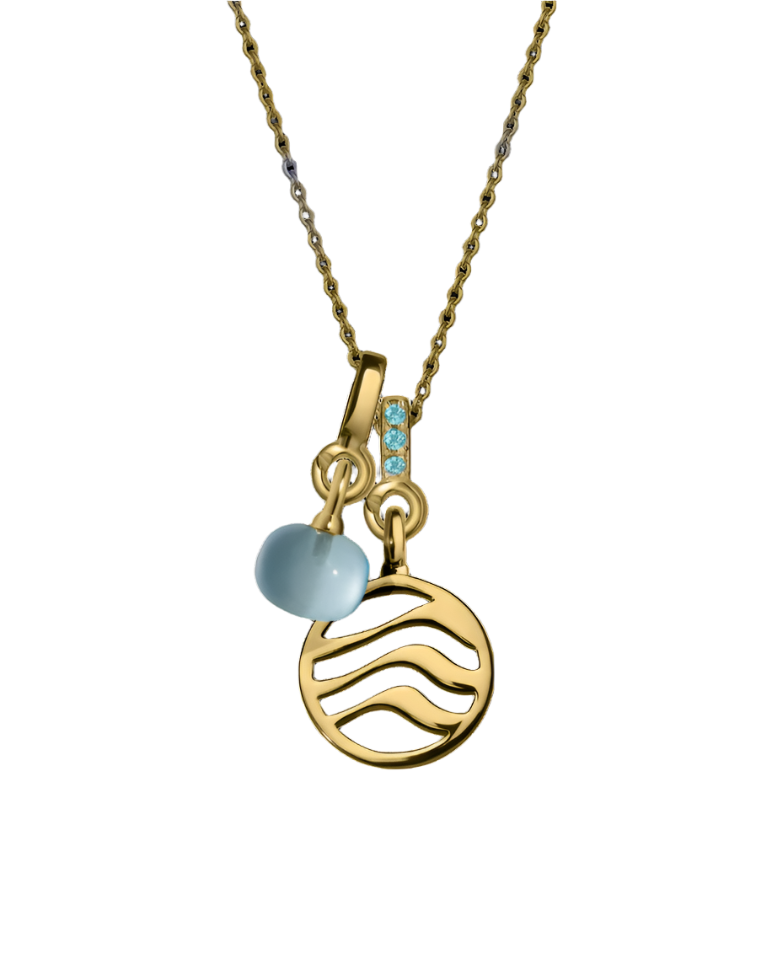 Water Pendant with Aquamarine