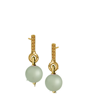 Citrine Gold Vermeil Earrings with Custom Drop