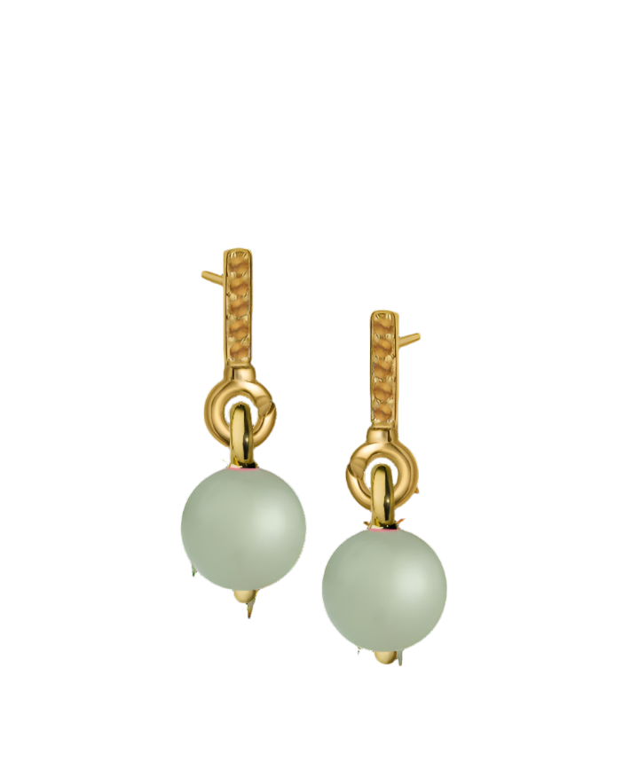 Citrine Gold Vermeil Earrings with Custom Drop