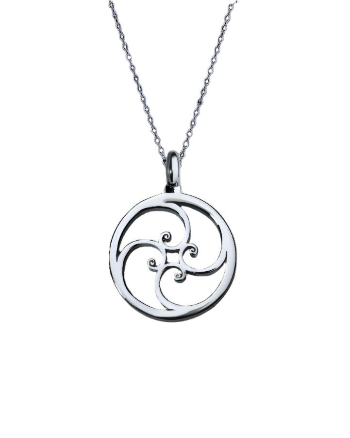 Spiral Necklace - Silver