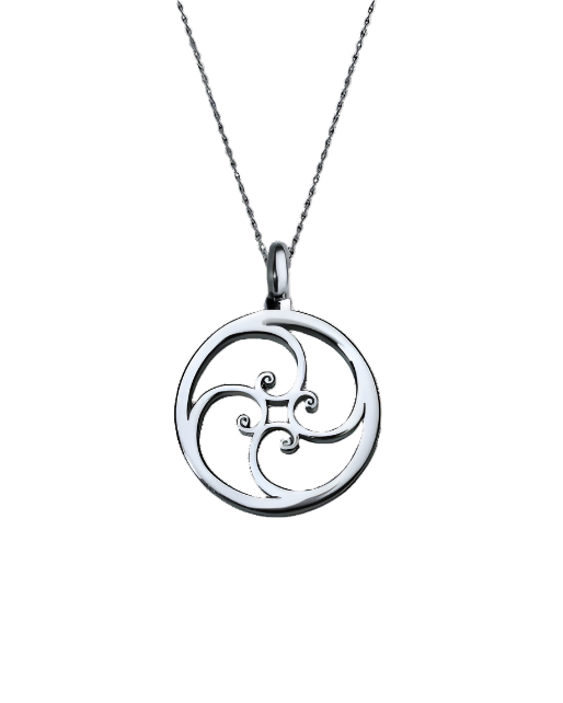 Spiral Necklace - Silver