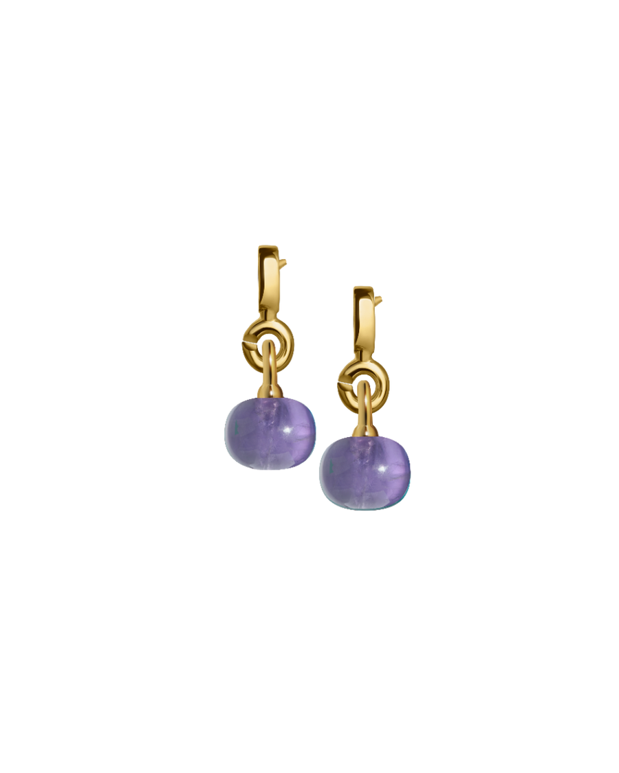 Gold Vermeil Earrings with Custom Mini Drop
