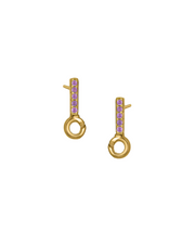 Silver or Gold Vermeil Earring Topper with 5 Stones