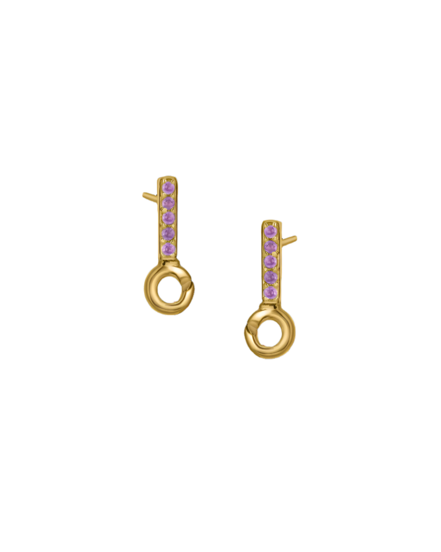 Silver or Gold Vermeil Earring Topper with 5 Stones