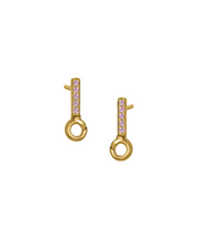 Silver or Gold Vermeil Earring Topper with 5 Stones