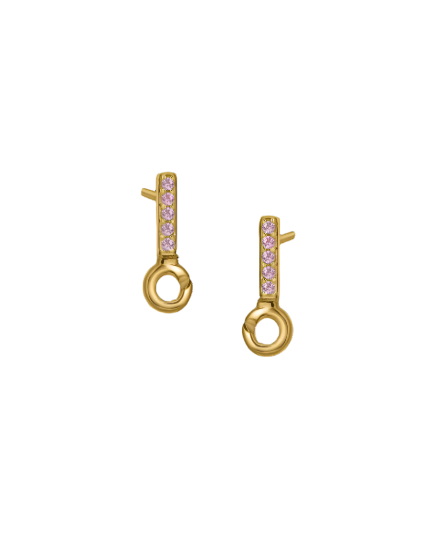 Silver or Gold Vermeil Earring Topper with 5 Stones