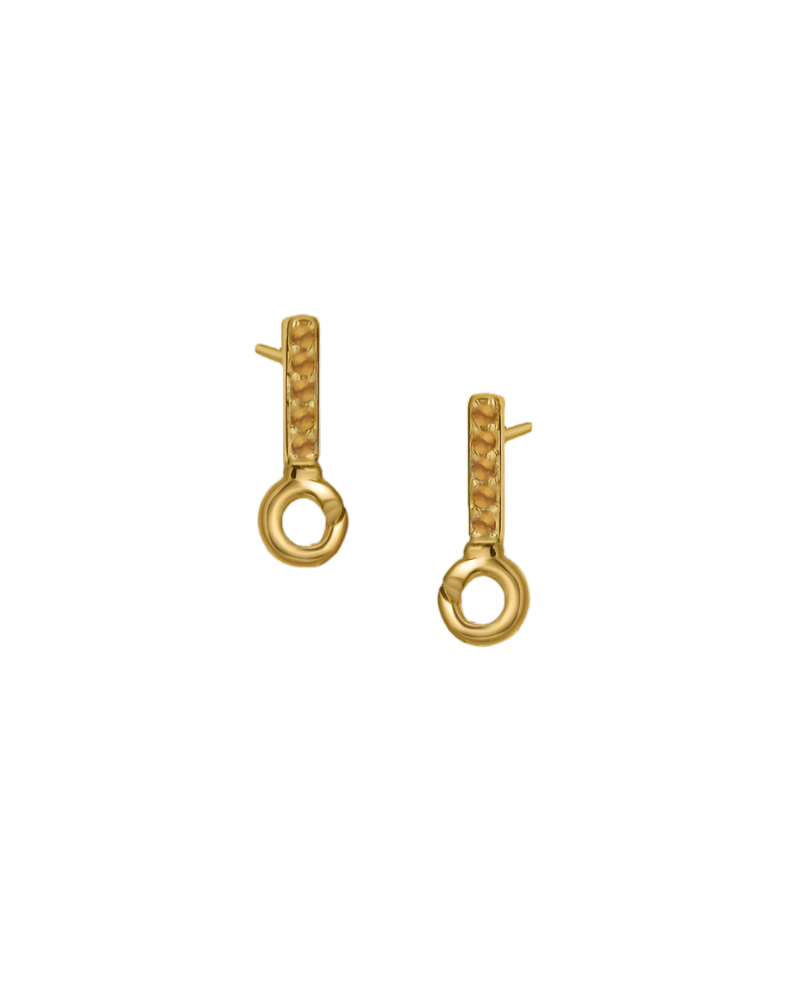 Silver or Gold Vermeil Earring Topper with 5 Stones