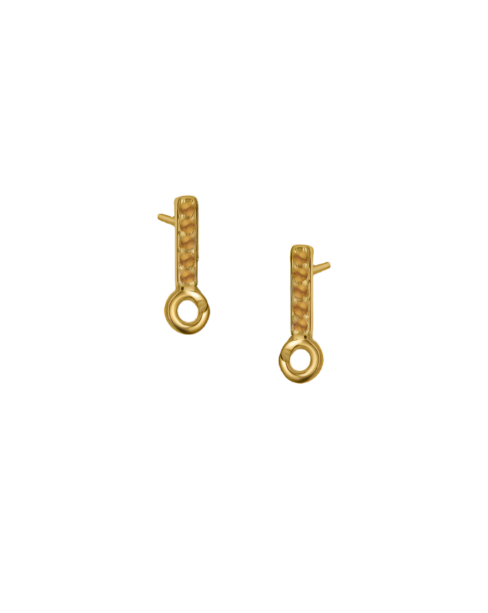 Silver or Gold Vermeil Earring Mini Topper with 5 Stones