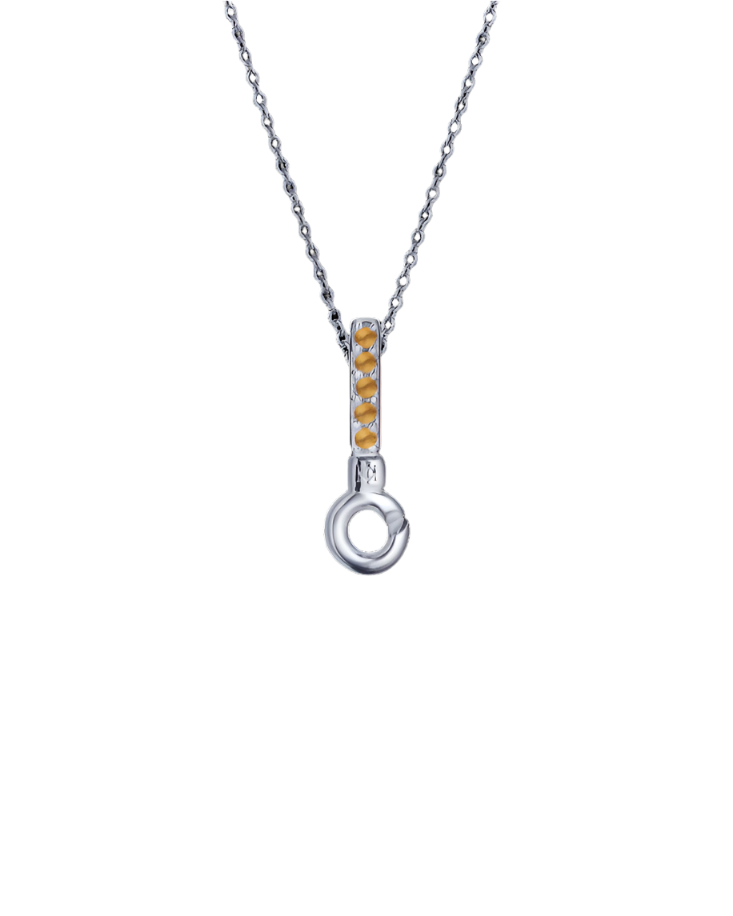 Sterling Silver Pendant Tops with 5 Stones