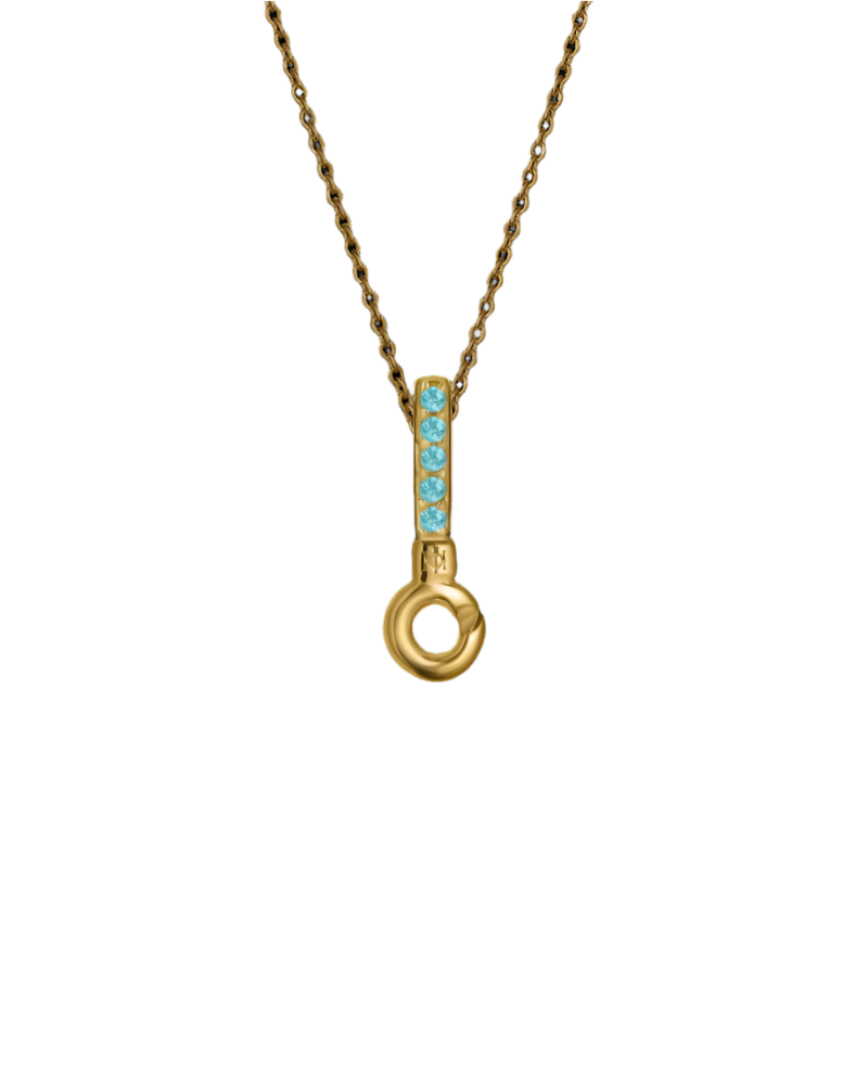 Gold Vermeil Pendant Tops with 5 Stones