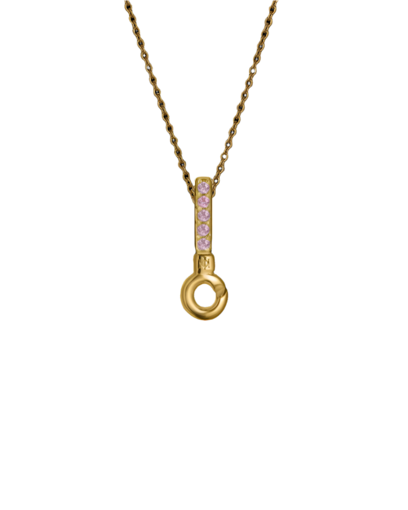 Gold Vermeil Pendant Tops with 5 Stones
