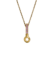 Gold Vermeil Pendant Tops with 5 Stones