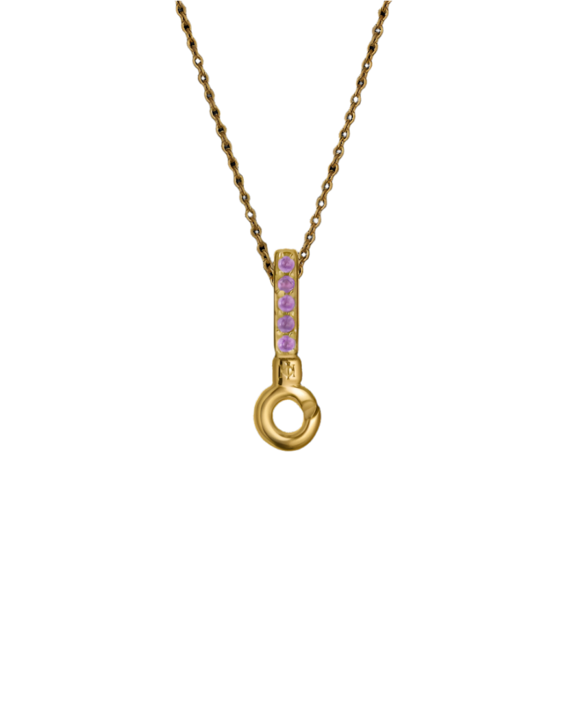 Gold Vermeil Pendant Tops with 5 Stones