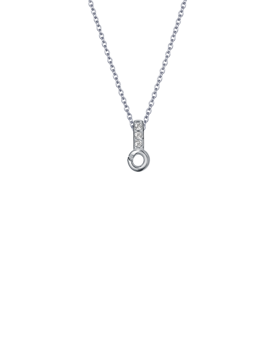 Sterling Silver Mini Pendant Tops with 3 Stones