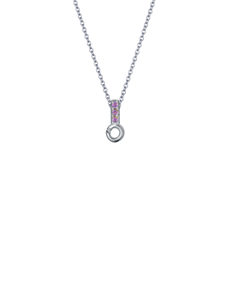 Sterling Silver Mini Pendant Tops with 3 Stones