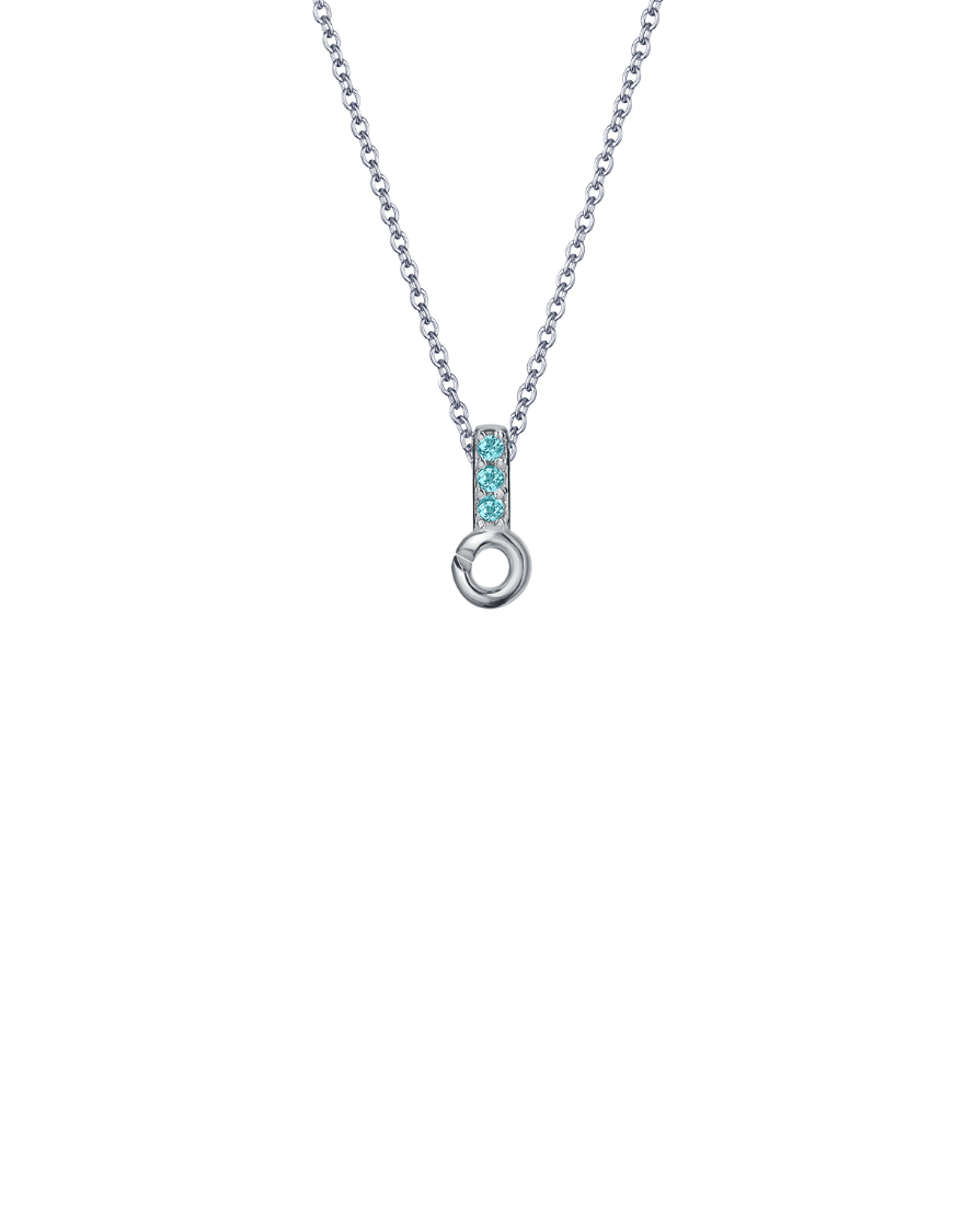 Sterling Silver Mini Pendant Tops with 3 Stones
