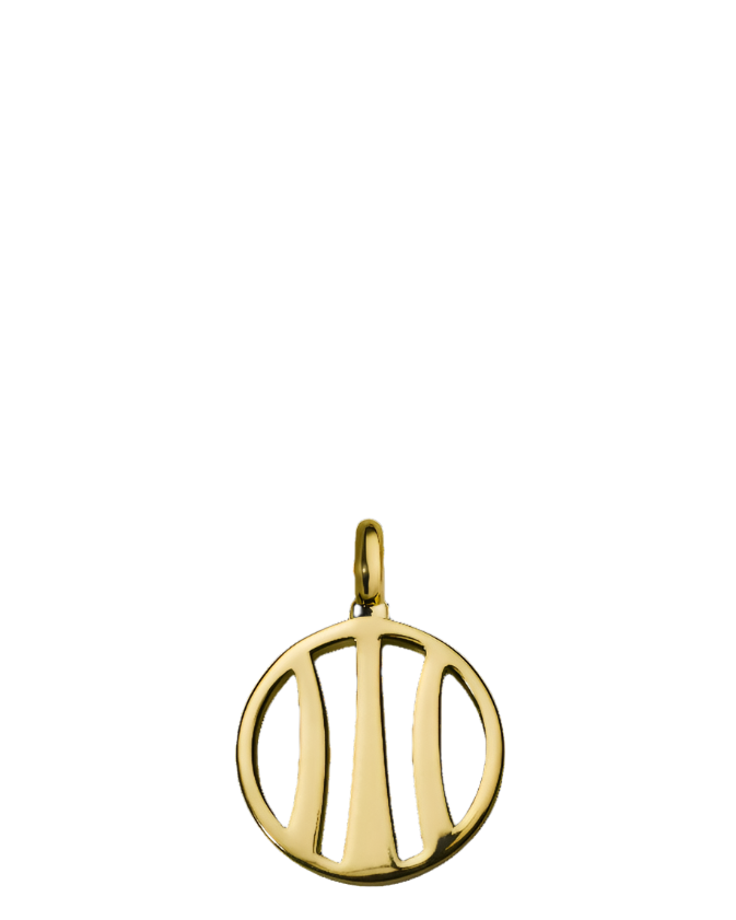 Earth Pendant with Jade, Amethyst & Citrine (18mm)