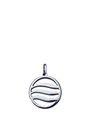 Air Pendant with Pink Sapphire, Amethyst & Aquamarine (18mm)